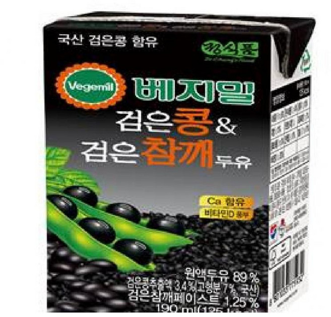 검은콩검은참깨두유 베지밀 190mlx24개, 190ml, 24개