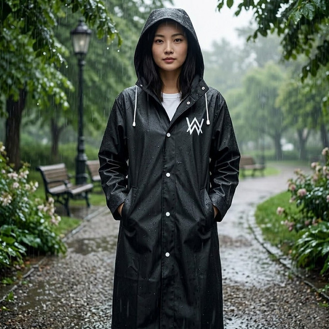 후드 레인코트 남여공용 우비 방수 우의 우비코트