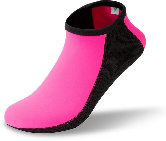 Dizokizo 네오프렌 워터 양말 3mm 모래 방지 축구 비치 미끄럼 잠수복 부츠 스쿠버 다이빙 서핑 카약용 (S) 118137