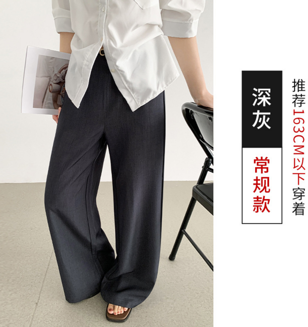 美式復古西裝闊腿褲 女 夏季 休閒百搭 垂感顯瘦