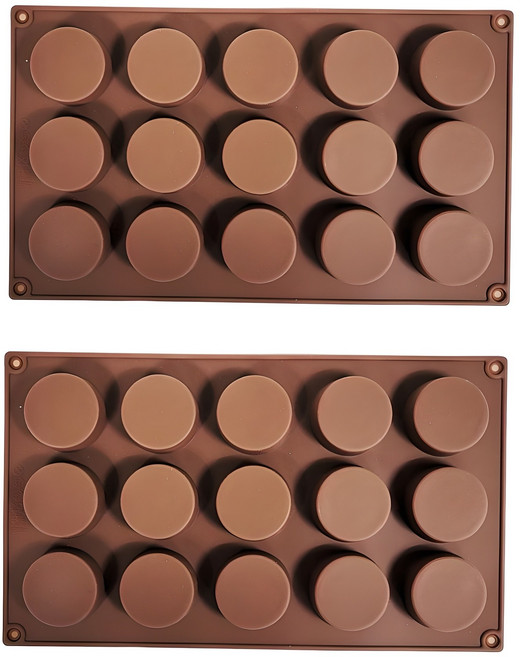 도루떼미니 원형 실리콘 베이킹몰드, 2개