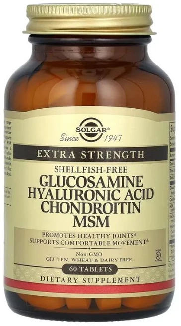 솔가 글루코사민 히알루론산 콘드로이틴 MSM, 60정, 1개 - 쿠팡