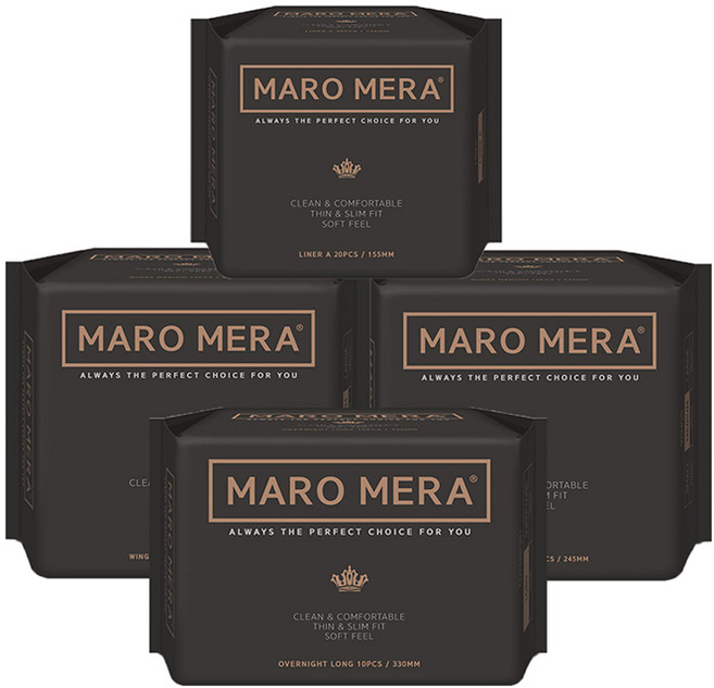 마로메라 순면 생리대 라이너1팩+중형 2팩 + 오버나이트 롱 1팩, 1개