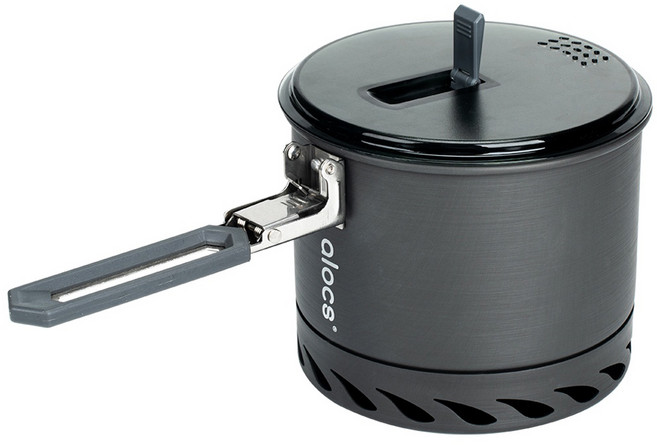 알록스 에너지 집중 링 냄비 CW-S10-1, 1개, 블랙