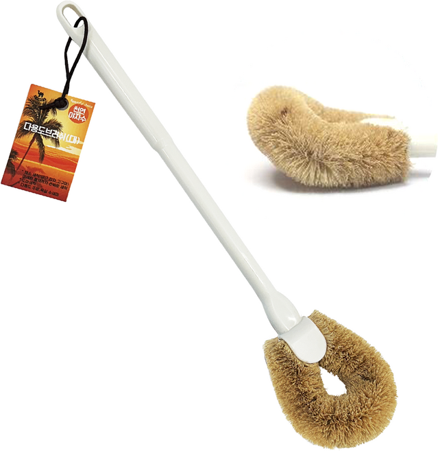 천연 야자솔 둥근 다용도 브러쉬 청소 세척솔 (대), 코코넛 둥근 야자솔 야자수 다용도 브러쉬 주방 욕실 청, 1개