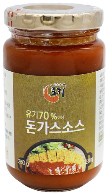 자극적이지 않은 착한 돈까스 소스 국산 유기 농산물 듬뿍, 1개, 240ml