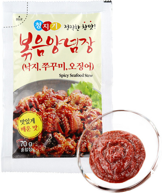 무아식품 청지기 볶음 양념장70g (1봉) / 낙지 오징어 만능 다대기 볶음장 소스, 1개, 70g