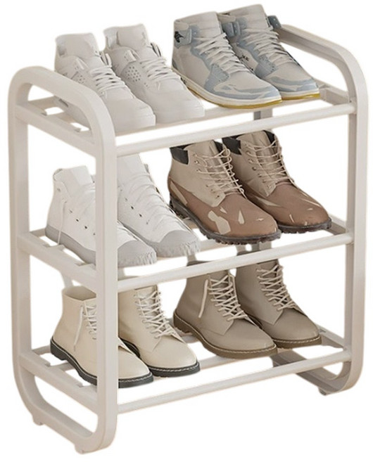 레디박스 현관 튼튼 간편조립 신발장 신발정리대 미니 선반 수납함 45cm, 3단, 화이트