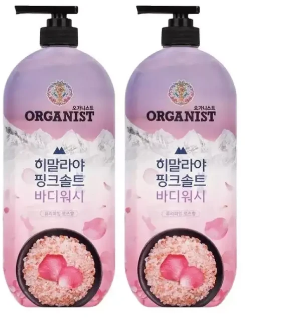 오가니스트 히말라야 핑크솔트 바디워시 900g 로즈 2개, 1개