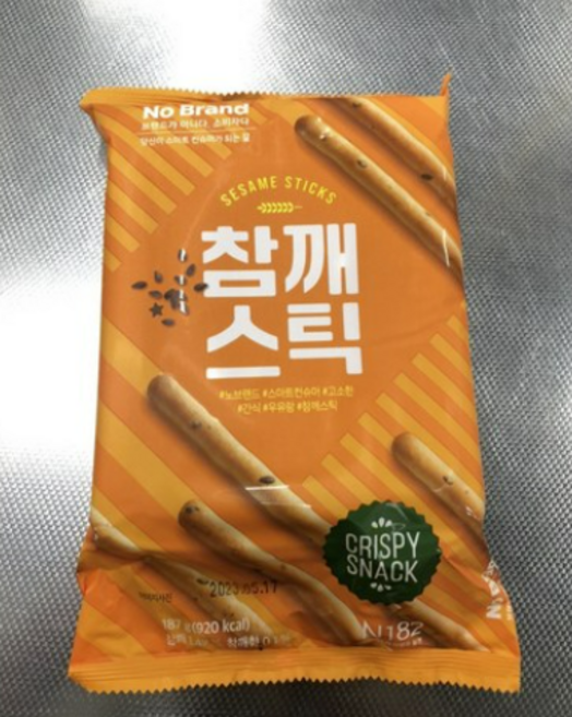 노브랜드 참깨 스틱과자 세트 이마트, 2개, 187g