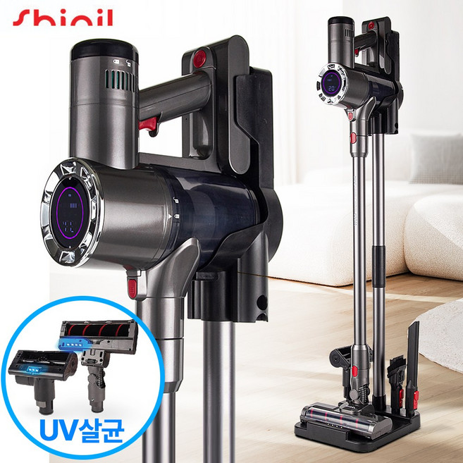 신일 380W BLDC 무선 청소기 / UV살균 헤드 / 프리미엄 풀패키지, 380W 무선청소기