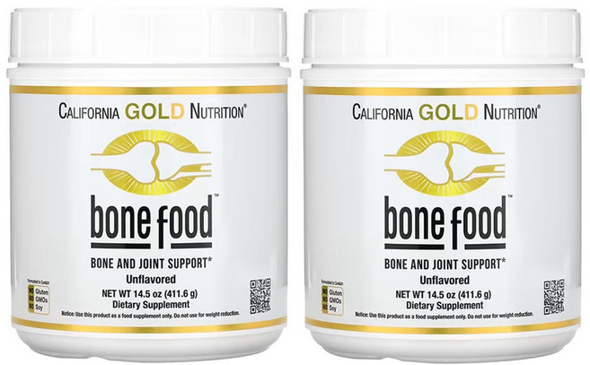 캘리포니아골드뉴트리션 뼈 식품 411g(14.50oz), 411.6g, 2개
