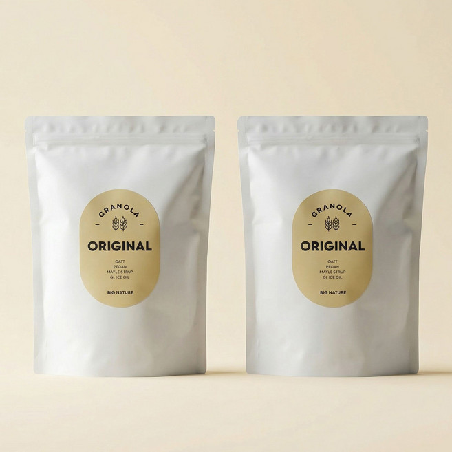 빅네이처 오리지널 그래놀라 대용량 500g 2봉, 2세트