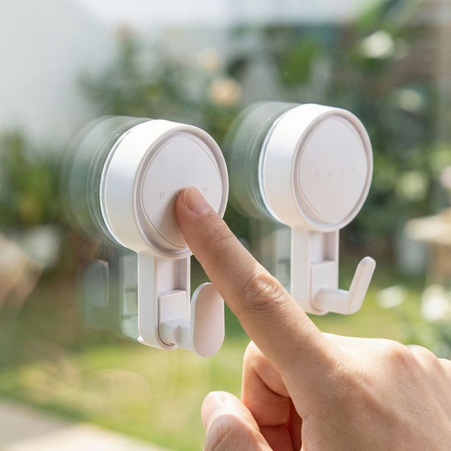 샤샤픽 무타공 강력 흡착 고리, 기본+얇은고리, 2개