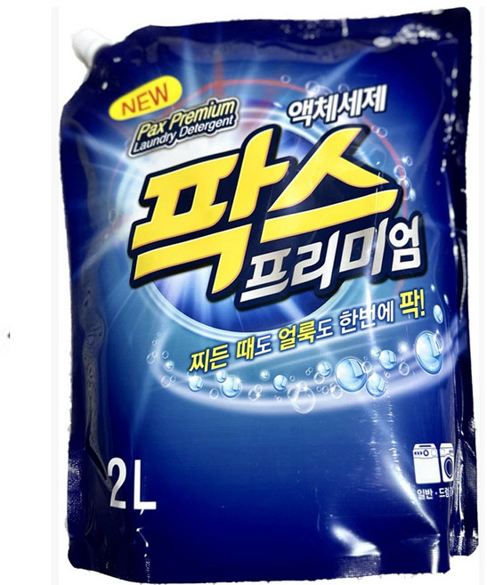 애경 팍스 프리미엄 액체세제, 2L, 6개