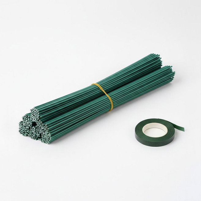 제너럴케이 모루 철사 DIY 재료, 1개, 꽃대20개+테이프