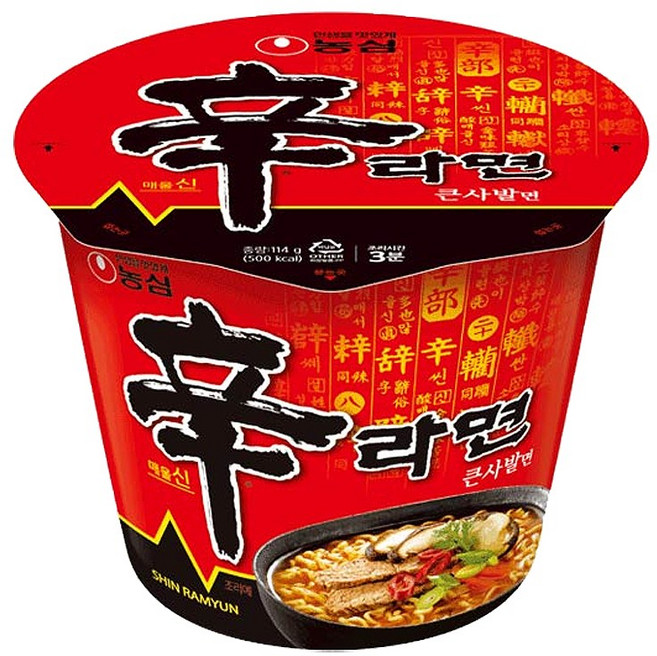 농심 신라면 큰사발 114g, 11개