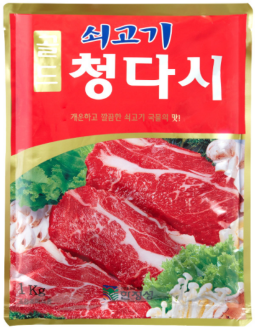 한정성 쇠고기 청다시 골드 1kg, 1개