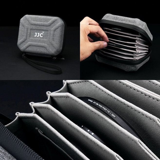 JJC 렌즈 필터 케이스 카메라 필터 파우치 10매 수납, FP-K10