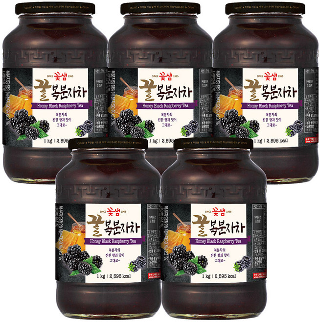꽃샘 꿀 복분자차, 1kg, 5개, 5개, 1개입