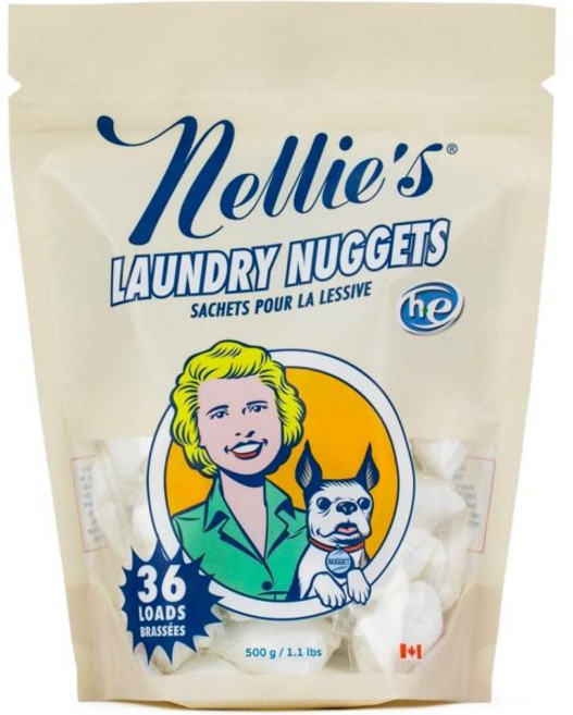 넬리의 세탁 너겟 - 농축 세제 포드 비건 식물성 생분해성 포뮬러 효과적이고 부드러운 청소 신선한 옷을 위한 친환경 파워 36 하중