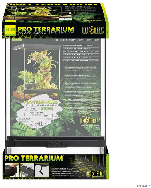 EXOTERRA 엑소테라 테라리움 사육장 30X30X45, 1개, 파손시 보상