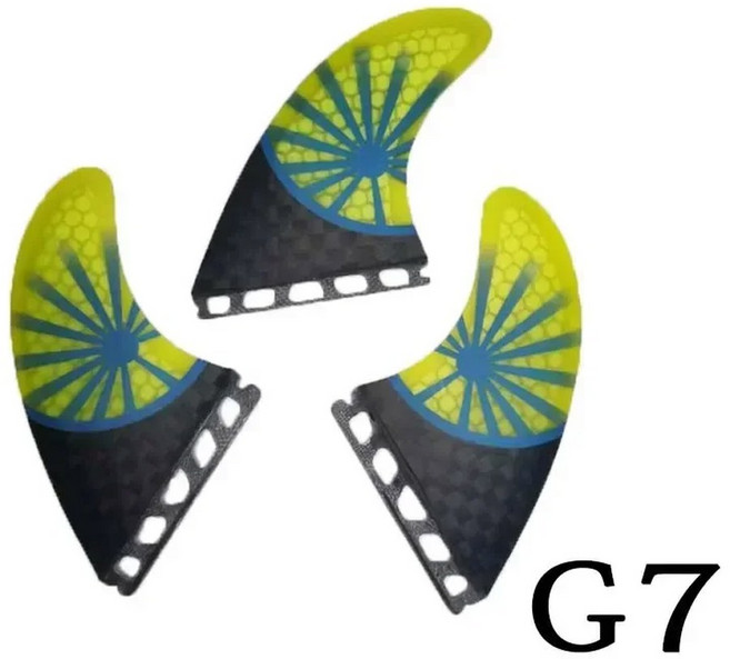 BiLong FUT 플러그 서핑 보드 스러스터 트라이 세트 G7 사이즈 유리 섬유 허니컴, 04 FUT G7