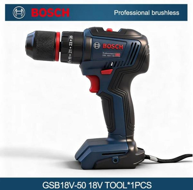 보쉬 GSB 185-LI 18V 무선 브러시리스 임팩트 드릴 1900 RPM 다기능 전동 드라이버 공구 로터리, [03] GSD185-LIx1