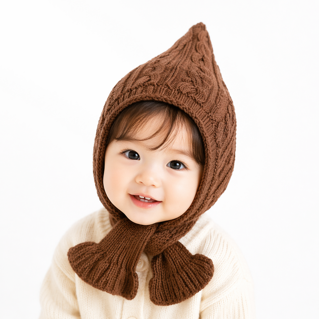 유아동 아기모자 여아 남아 방한모 벙거지 겨울 털모자 니트 보넷 베레모