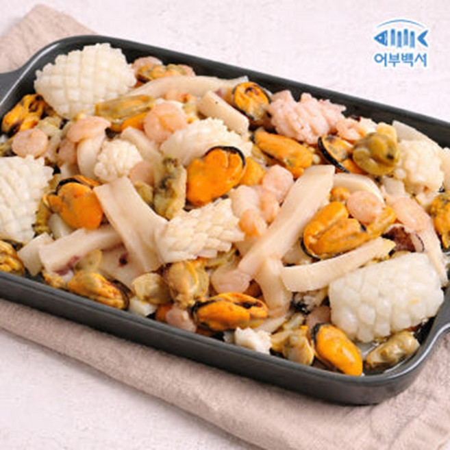 어부백서 냉동 해물모듬 해물믹스 대용량 업소용 1.5kg 300g 5팩, 1개