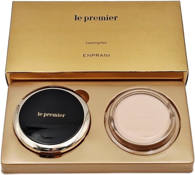 엔프라니 르 프리미어 커버링 팩트 본품+리필 기획+미백 폼클렌징 100 ml+시트팩 2매 증정, 23호 내추럴 베이지, 1개