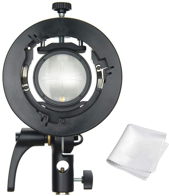Godox S2 Speedlite S-Type Bracket Bowens Mount Flash Holder for Godox V1 AD200Pro AD400Pro AD200, 1개