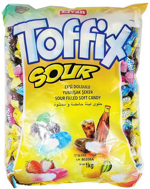 엘반 토픽스 사우어 츄잉캔디, 1kg, 1개
