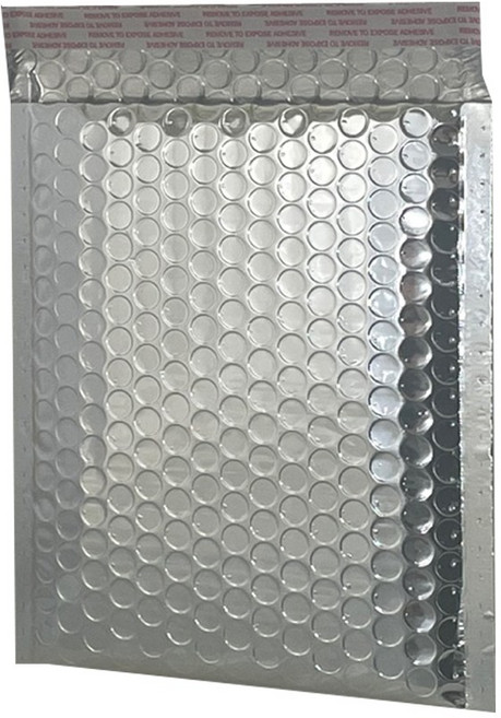 [고퀄리티메탈안전봉투]공장직영 에어캡 안전봉투 주문제작 뽁뽁이안전봉투, 실버, 50개, (19x22+4)/50개)