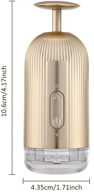 페이셜 마사지 컵 전기 컵핑 피부 리프팅 안티 셀룰라이트 마사지기 얼굴 및 몸용 컵 피부 스크래핑 마사, 01 금