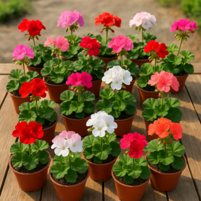 지못미 유럽제라늄 10cm 화분 20개(못난이 제라늄)