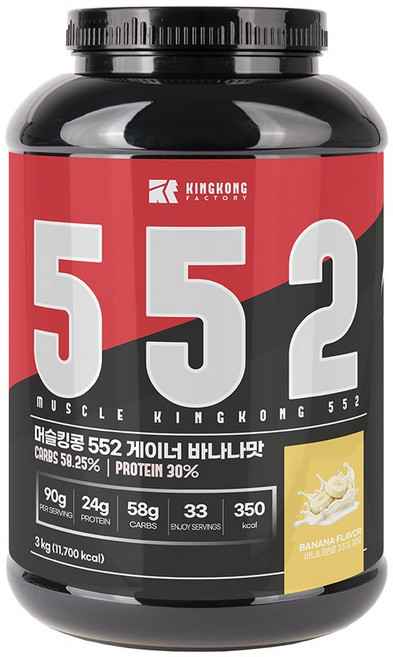 머슬킹콩 552 게이너 바나나맛 3kg, 1개