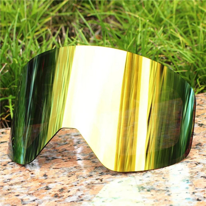 자석 이중층 스키 고글 스노보드 안경 남녀 공용 부착, 색상: 12. only lens G, 1개