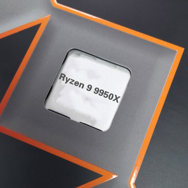 AMD 라이젠 C 9500F/9600X/9700X/7500F/7800X3D/9800X3D/9950X 루즈, R9 9950X 1