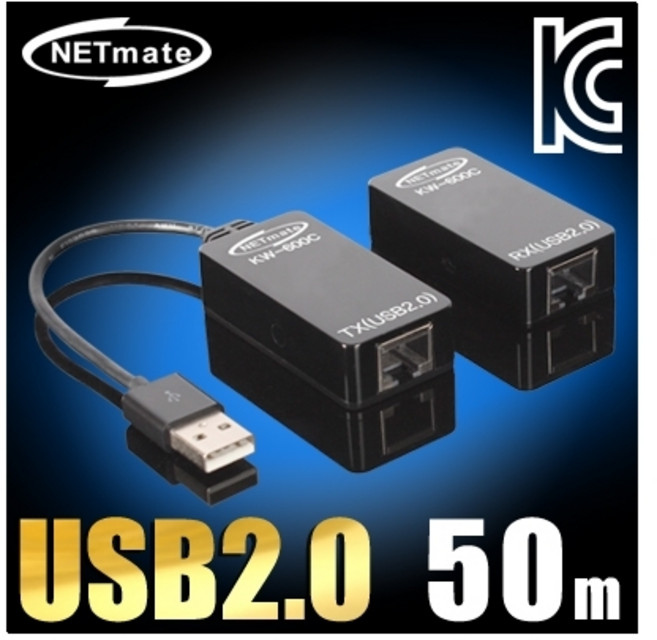 강원전자 강원전자 NETmate USB2.0 리피터 RJ-4550m전원 아답터 포함 KW-600C /컨트롤러, 상세내용표시, 1개