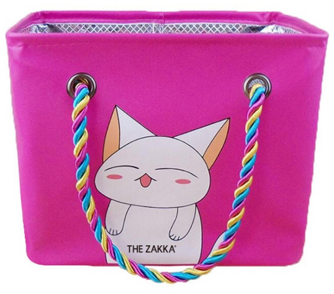 더자카 나른한 고양이 목욕가방, 핫핑크
