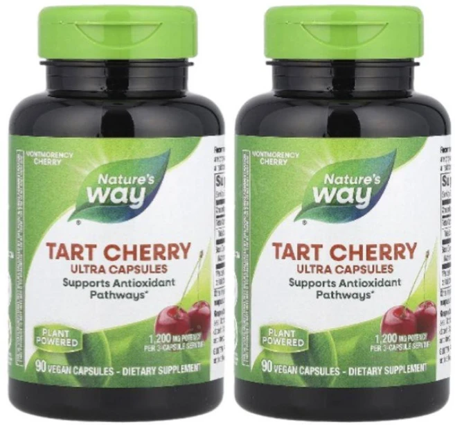 네이처스웨이 타트체리 타르트체리 Tart cherry 1200mg 90캡슐, 2개, 90정 - 쿠팡