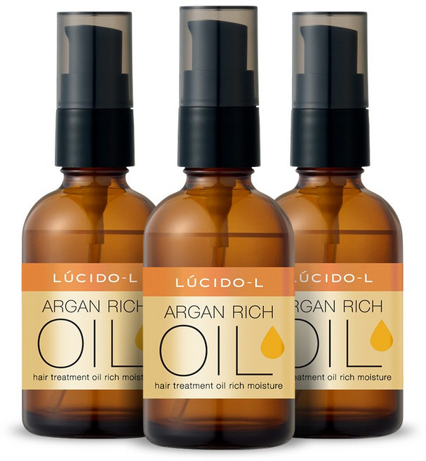 루시도엘 아르간 헤어 트리트먼트 리치 오일, 60ml, 3개