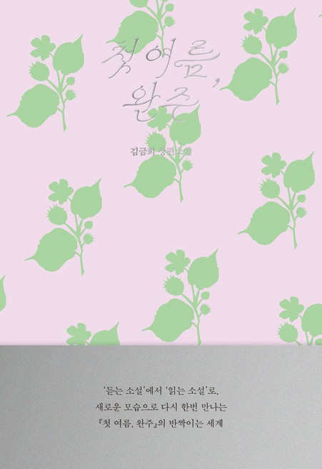 첫 여름 완주(읽는 소설), 첫 여름, 완주(읽는 소설), 김금희(저), 무제(MUZE)