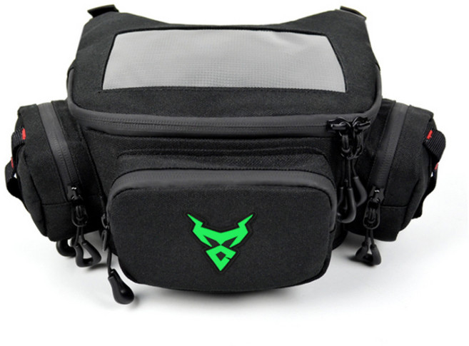 오토바이 프론트백 바이크 리어백 사이드백 스쿠터 핸들가방 허리색 레그백 힙색, 그린