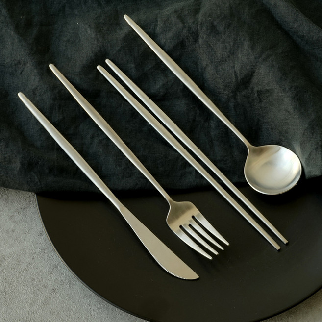 테이블아트 아벨라 무광실버 디너 4종세트