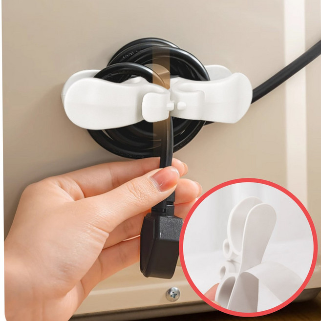 모비안 초강력 접착식 케이블 정리 홀더 8개, 혼합, 1세트