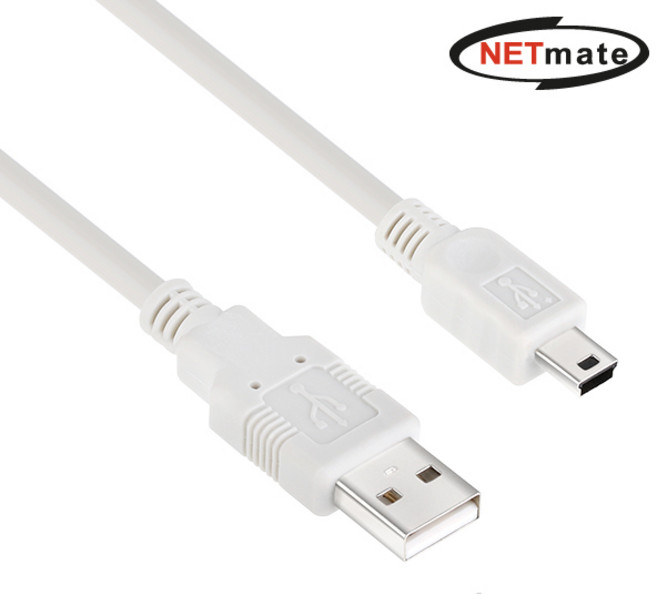 강원전자 넷메이트 NMC-UM203 USB2.0 AM-Mini 5핀 케이블 0.3m, 본상품선택, 1개