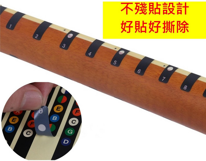 吉他位階貼（不殘膠）吉他貼紙 音階貼紙 電吉他音階貼, 1個
