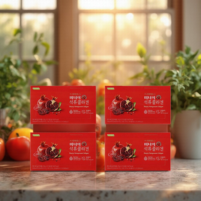 미녀의 석류콜라겐 젤리 프리미엄 피쉬 콜라겐 효능, 4개